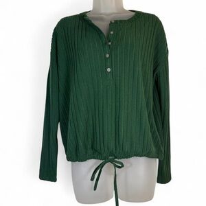 Lou & Grey Green Long Sleeve Top